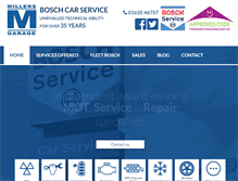Tablet Screenshot of millersgarage.co.uk
